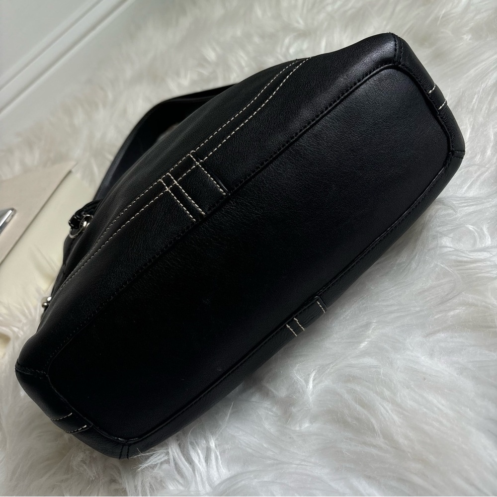 Coach Black Leather Shoulder Bag - Picture 14 of 15